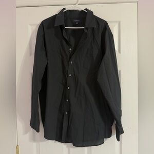 Croft & Barrow Black Button-Up Shirt